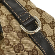Gucci Beige Canvas GG Hobo Handbag 182489 502752 166682