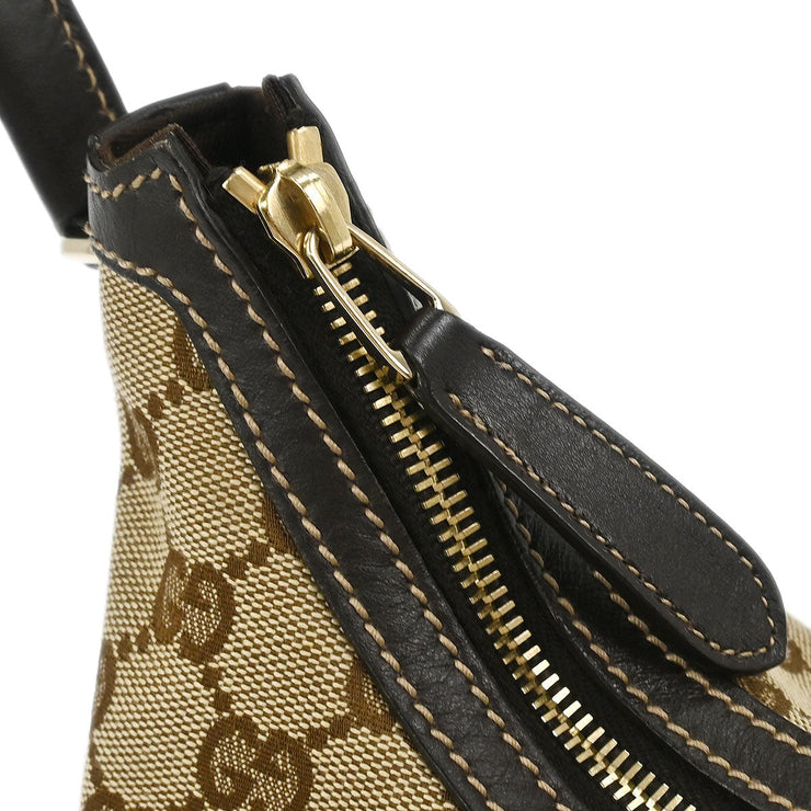 Gucci Beige Canvas GG Hobo Handbag 182489 502752 166682