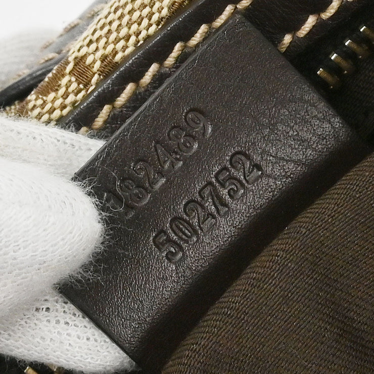 Gucci Beige Canvas GG Hobo Handbag 182489 502752 166682