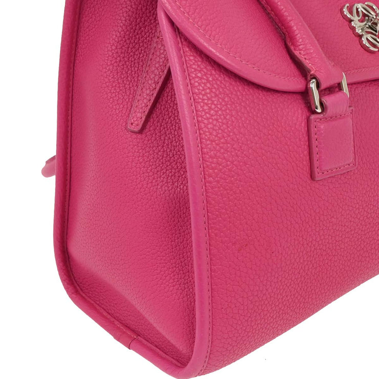 Loewe Pink Leather Handbag 061110 166683