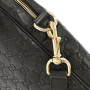 Gucci Black Guccissima GG Diamante Briefcase Handbag 208463 498879 166684