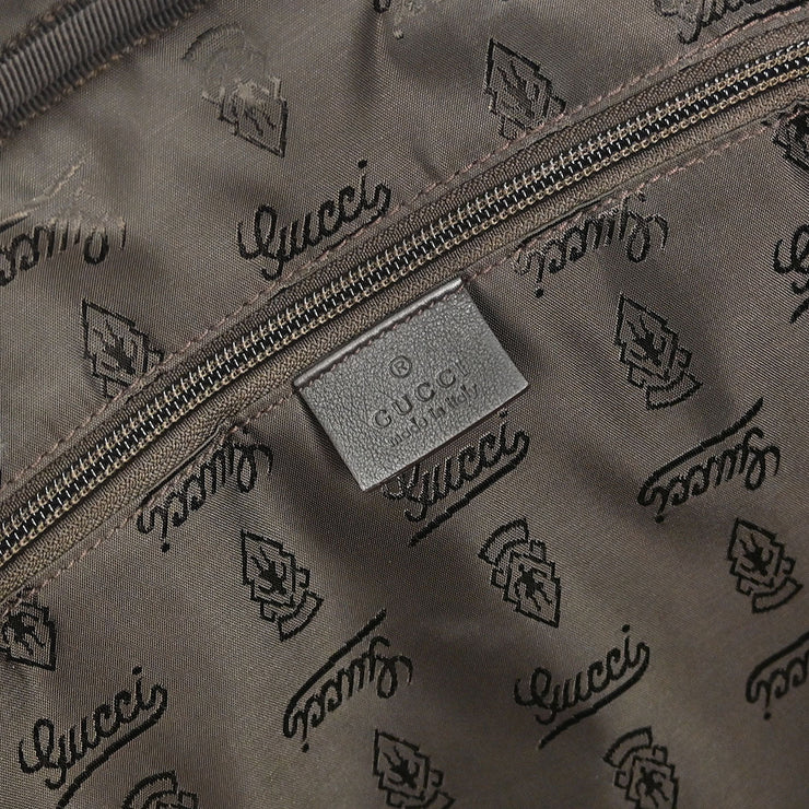 Gucci Black Guccissima GG Diamante Briefcase Handbag 208463 498879 166684