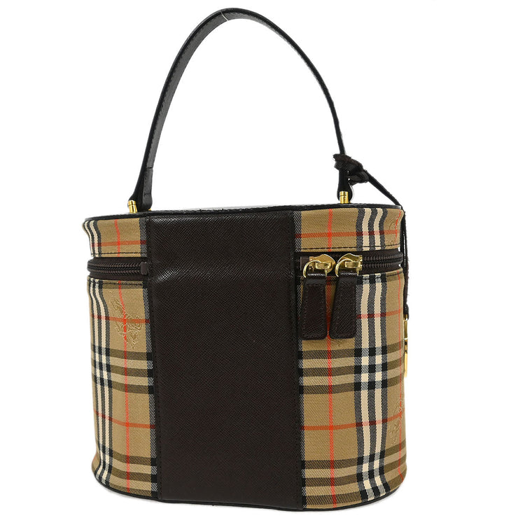 Burberry Beige House Check Vanity Handbag 166686