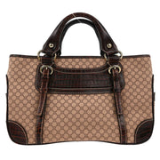 Celine Brown Canvas Macadam Boogie Tote Handbag WC-ST-0047 166688
