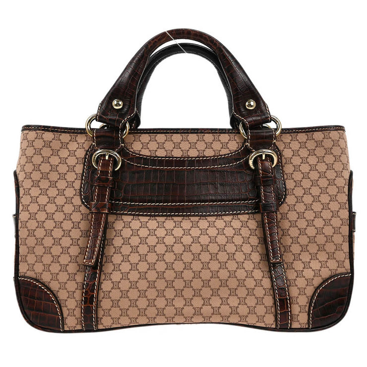 Celine Brown Canvas Macadam Boogie Tote Handbag WC-ST-0047 166688