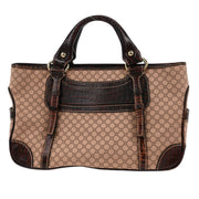 Celine Brown Canvas Macadam Boogie Tote Handbag WC-ST-0047 166688