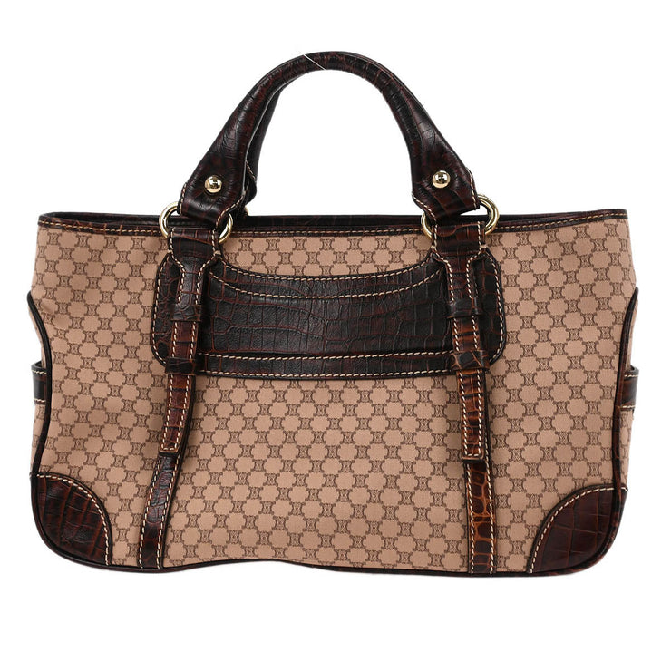 Celine Brown Canvas Macadam Boogie Tote Handbag WC-ST-0047 166688