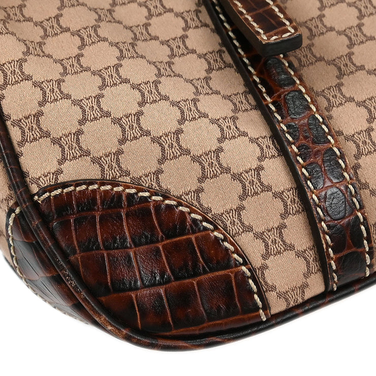 Celine Brown Canvas Macadam Boogie Tote Handbag WC-ST-0047 166688