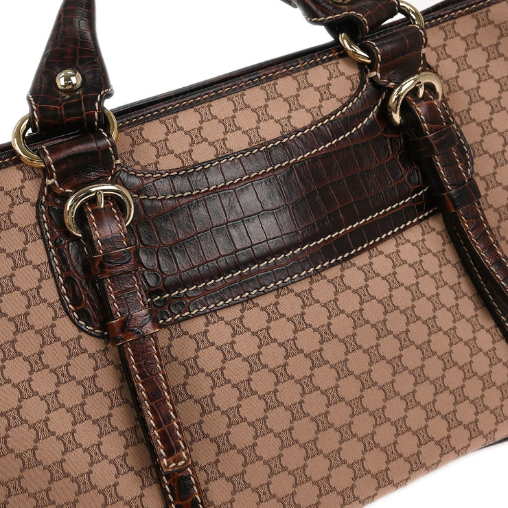 Celine Brown Canvas Macadam Boogie Tote Handbag WC-ST-0047 166688