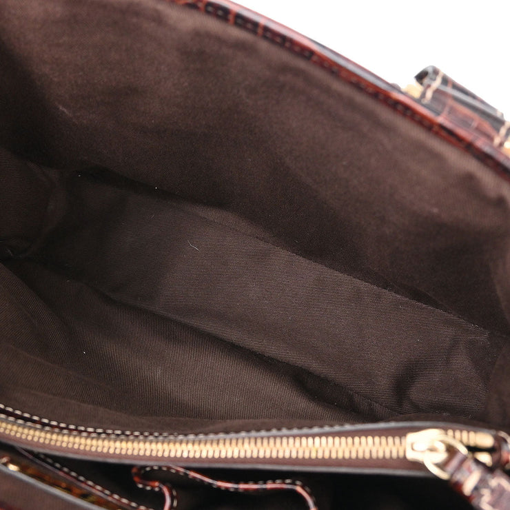 Celine Brown Canvas Macadam Boogie Tote Handbag WC-ST-0047 166688