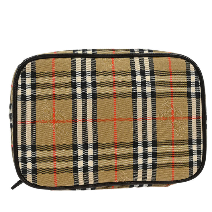 Burberrys Beige House Check Vanity Handbag 166689