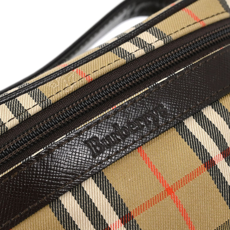 Burberrys Beige House Check Vanity Handbag 166689