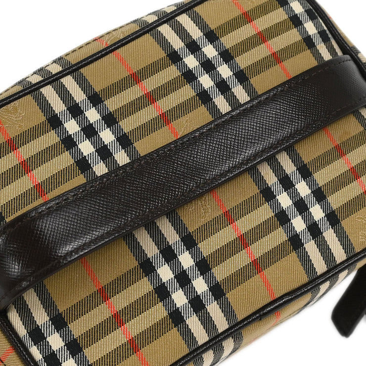 Burberrys Beige House Check Vanity Handbag 166689