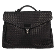Bottega Veneta Black Intrecciato Business Handbag 122139 166691