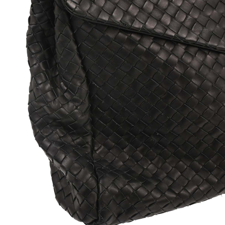 Bottega Veneta Black Intrecciato Business Handbag 122139 166691