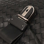 Bottega Veneta Black Intrecciato Business Handbag 122139 166691
