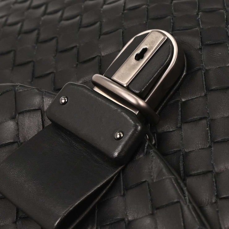 Bottega Veneta Black Intrecciato Business Handbag 122139 166691