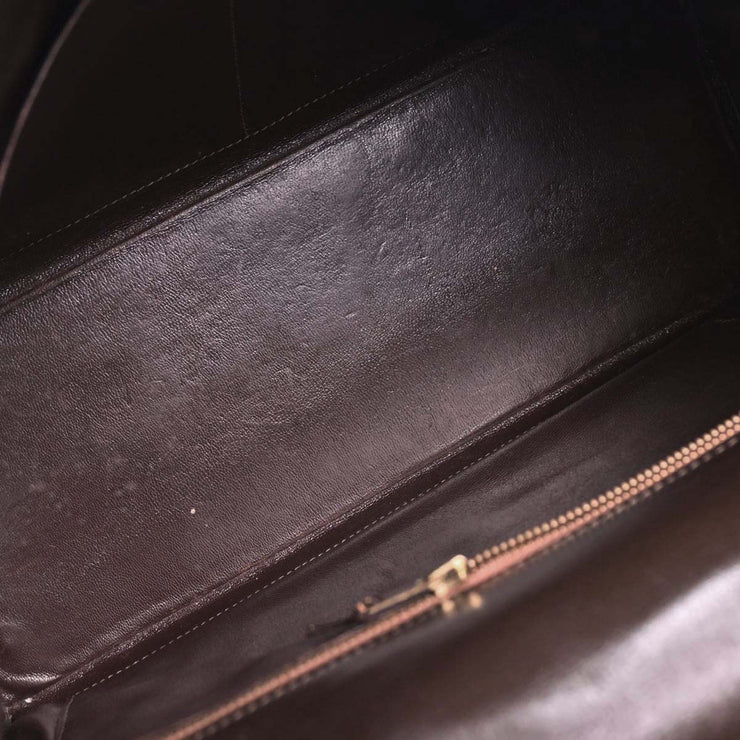 Hermes Cacao Box Calf Kelly 32 Retourne Handbag Square:B 166695