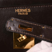Hermes Cacao Box Calf Kelly 32 Retourne Handbag Square:B 166695