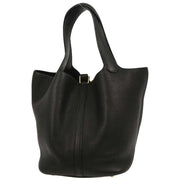 Hermes Black Taurillon Clemence Picotin Lock 22 MM Handbag DAM003UH 166696