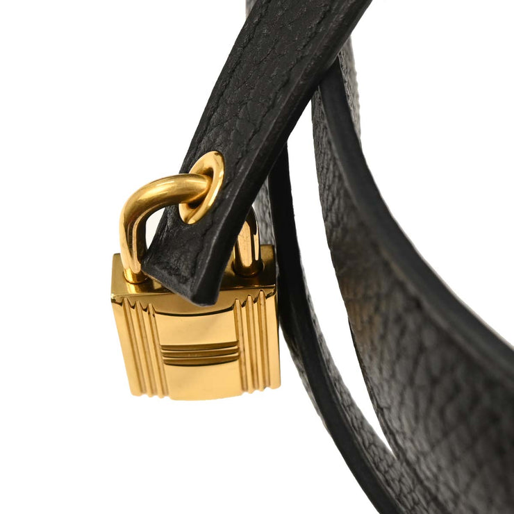 Hermes Black Taurillon Clemence Picotin Lock 22 MM Handbag DAM003UH 166696