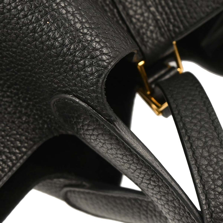 Hermes Black Taurillon Clemence Picotin Lock 22 MM Handbag DAM003UH 166696