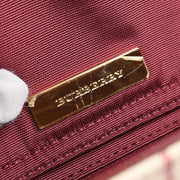 Burberry Beige Bordeaux Burberry Check Shoulder Bag 166698