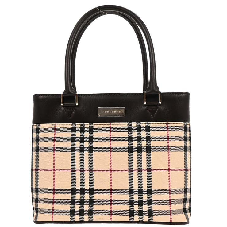 Burberry Beige Brown Burberry Check Tote Bag 166699