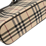 Burberry Beige Brown Burberry Check Tote Bag 166699