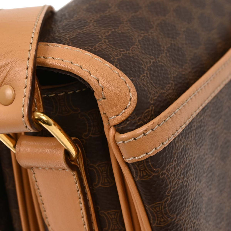 Celine Brown Macadam Shoulder Bag M14 166700