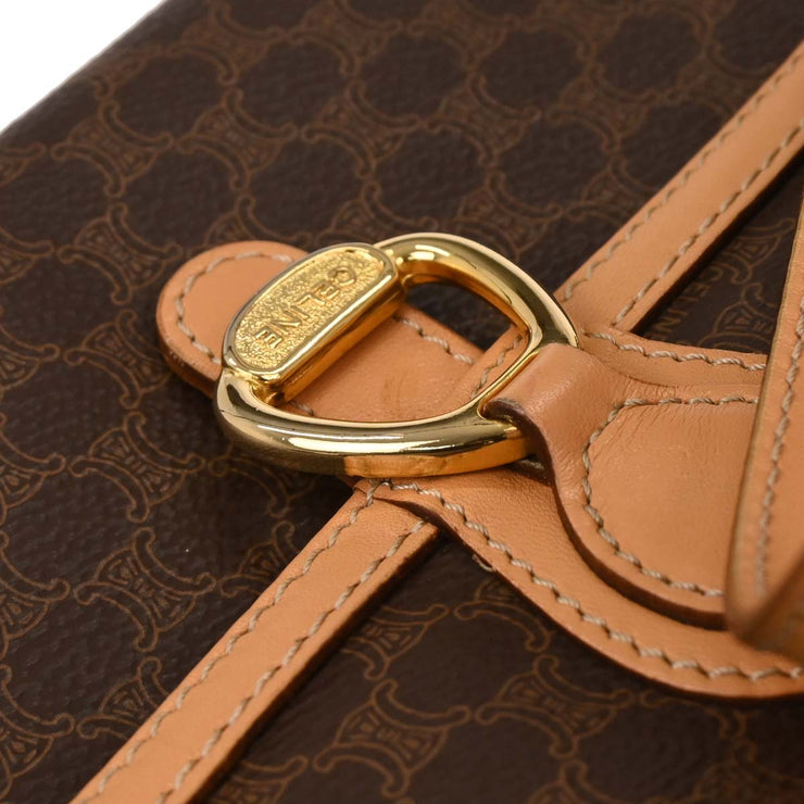 Celine Brown Macadam Shoulder Bag M14 166700
