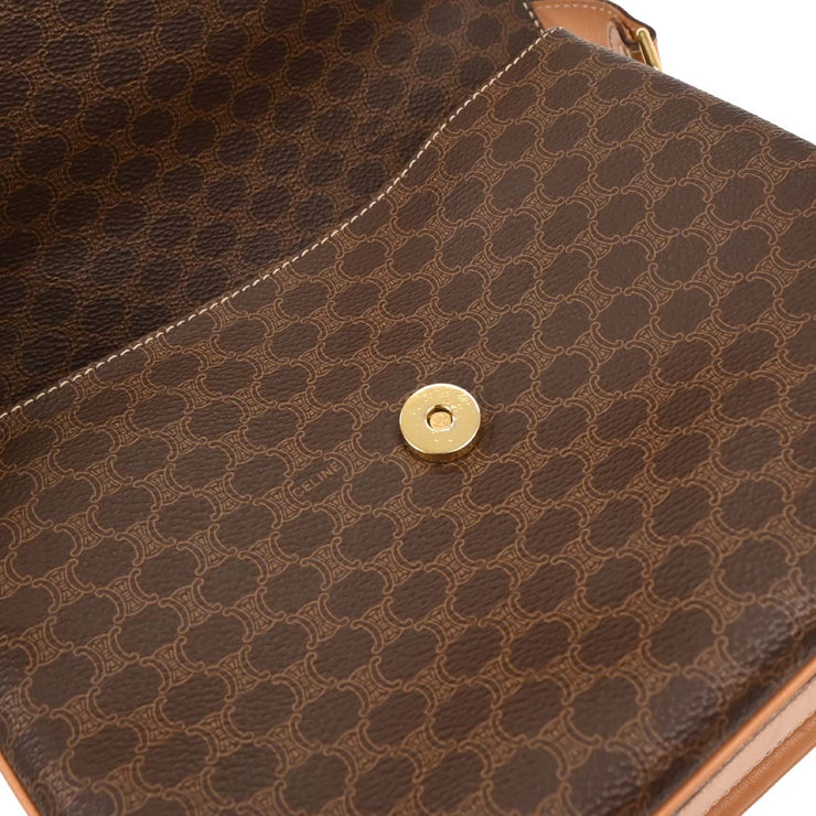 Celine Brown Macadam Shoulder Bag M14 166700