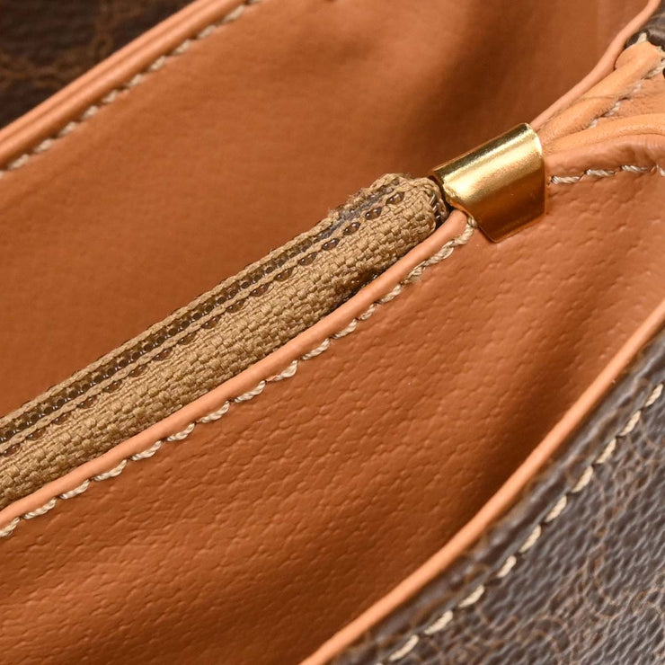 Celine Brown Macadam Shoulder Bag M14 166700