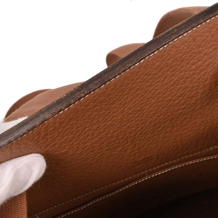 Hermes Gold Taurillon Clemence Sherpa Backpack 27 Circle:Y 166704