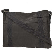 Hermes Gray Canvas Herline Besace MM Messenger Bag 166706