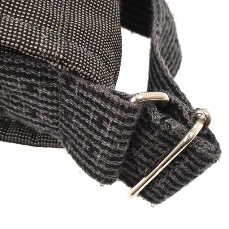 Hermes Gray Canvas Herline Besace MM Messenger Bag 166706