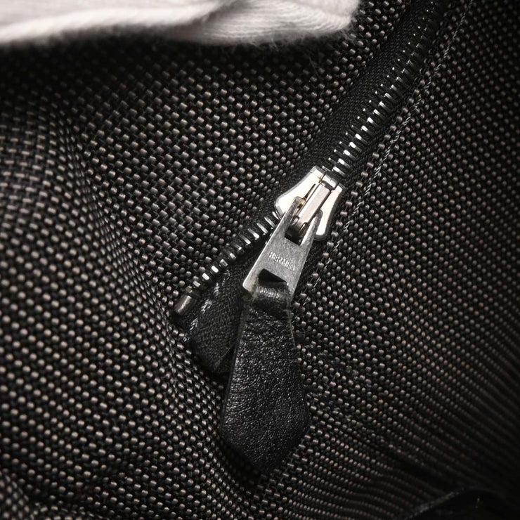 Hermes Gray Canvas Herline Besace MM Messenger Bag 166706