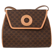 Celine Brown Macadam Shoulder Bag M13 166707