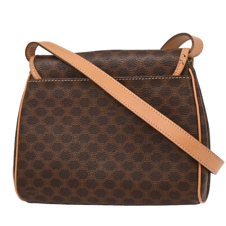 Celine Brown Macadam Shoulder Bag M13 166707