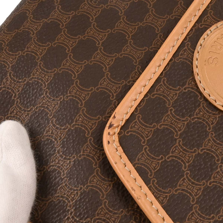 Celine Brown Macadam Shoulder Bag M13 166707