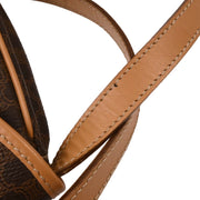 Celine Brown Macadam Shoulder Bag M13 166707