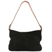 Celine Black Suede Macadam C Handbag MC00/1 166709