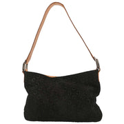 Celine Black Suede Macadam C Handbag MC00/1 166709