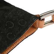 Celine Black Suede Macadam C Handbag MC00/1 166709