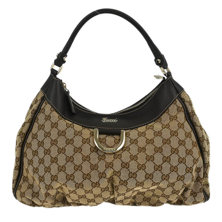 Gucci Beige GG Abbey Hobo Handbag 189833 493492 166712