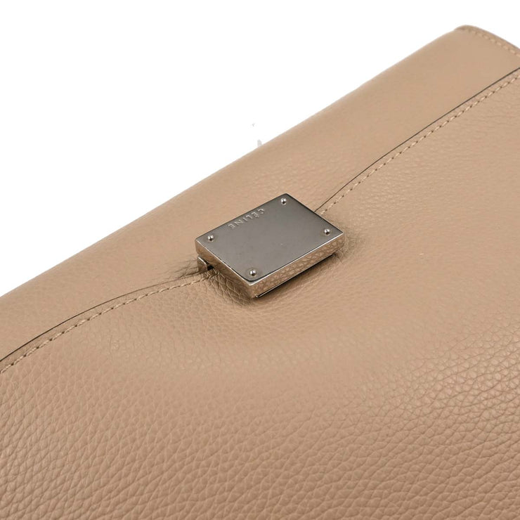 Celine Beige Trapeze 2way Handbag S-SN-0182 S-CU-1092 166713
