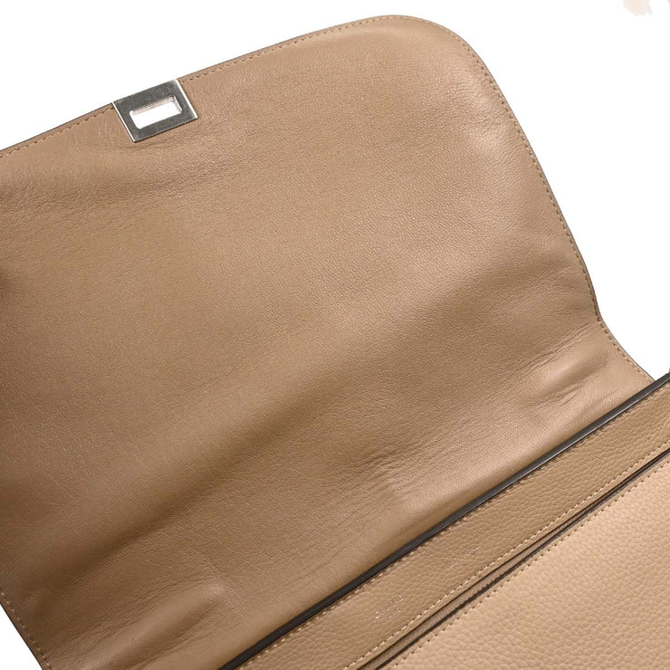 Celine Beige Trapeze 2way Handbag S-SN-0182 S-CU-1092 166713