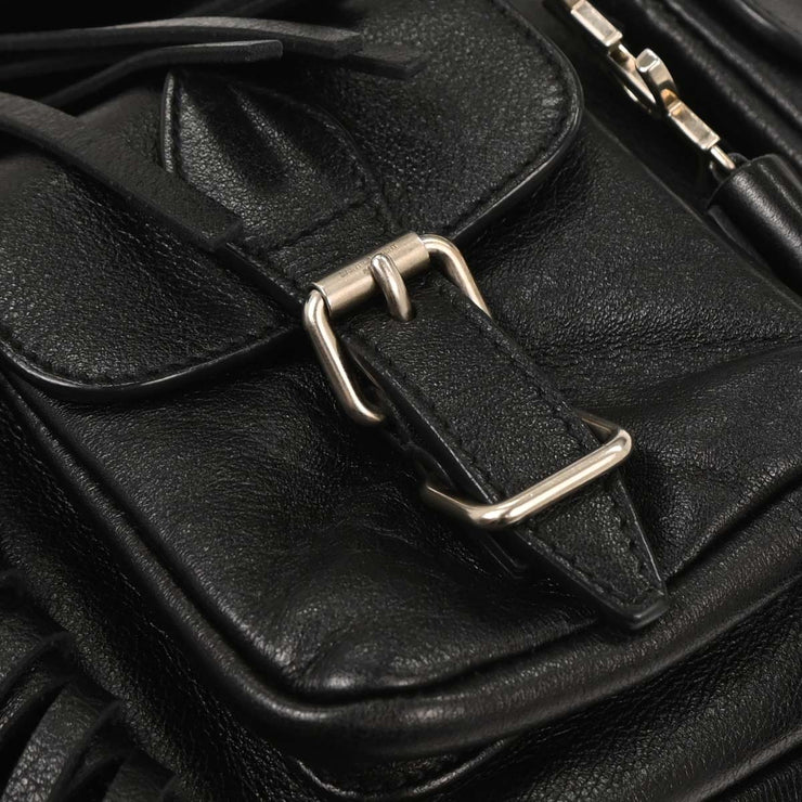 Saint Laurent Black Fringe Festival Backpack GNR.441719.0416 166715
