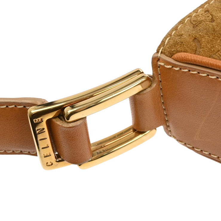 Celine Brown Suede C Macadam Handbag MC00/2 166716