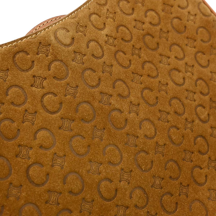 Celine Brown Suede C Macadam Handbag MC00/2 166716